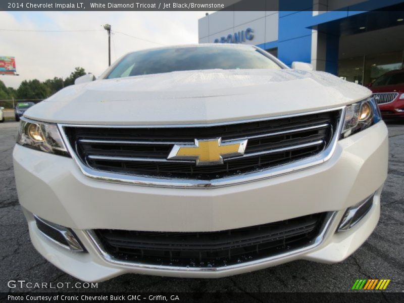 White Diamond Tricoat / Jet Black/Brownstone 2014 Chevrolet Impala LT