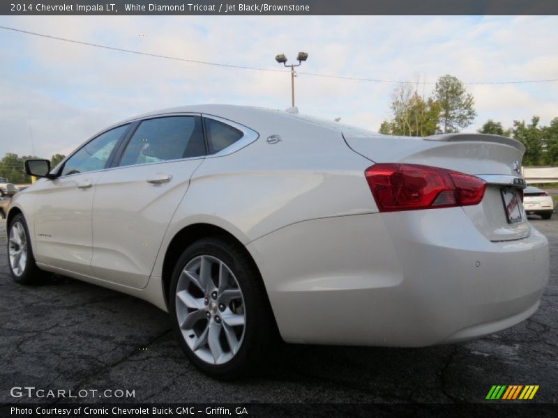 White Diamond Tricoat / Jet Black/Brownstone 2014 Chevrolet Impala LT