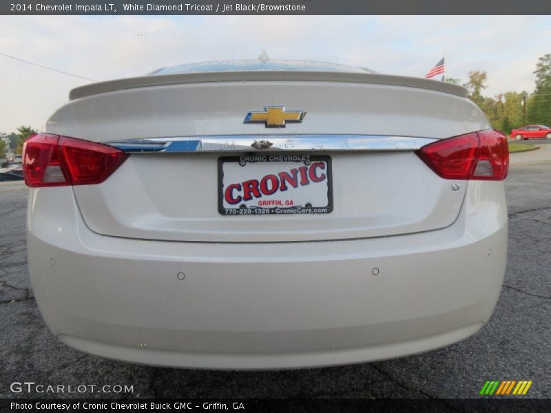 White Diamond Tricoat / Jet Black/Brownstone 2014 Chevrolet Impala LT