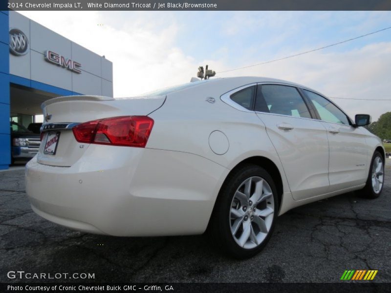 White Diamond Tricoat / Jet Black/Brownstone 2014 Chevrolet Impala LT