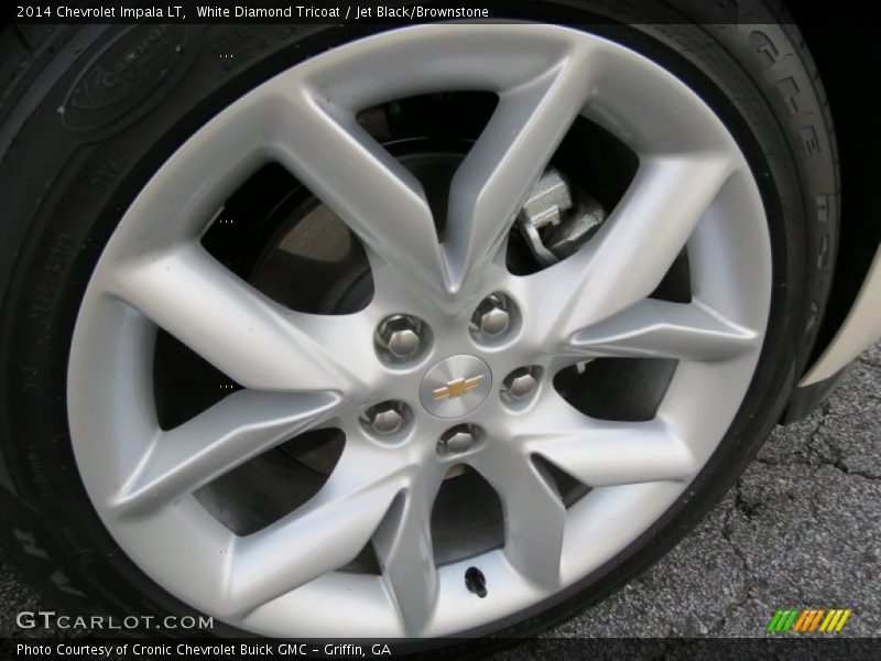 White Diamond Tricoat / Jet Black/Brownstone 2014 Chevrolet Impala LT