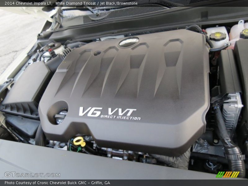 White Diamond Tricoat / Jet Black/Brownstone 2014 Chevrolet Impala LT