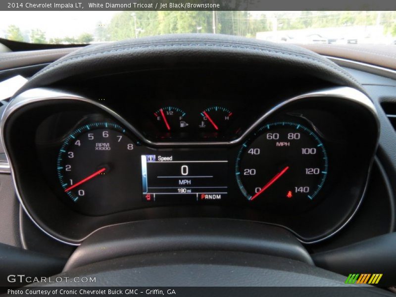 White Diamond Tricoat / Jet Black/Brownstone 2014 Chevrolet Impala LT
