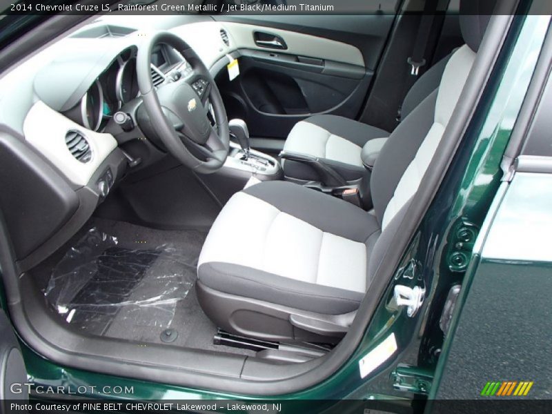 Rainforest Green Metallic / Jet Black/Medium Titanium 2014 Chevrolet Cruze LS