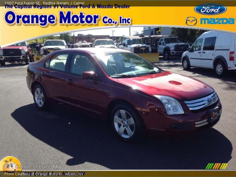Redfire Metallic / Camel 2007 Ford Fusion SE