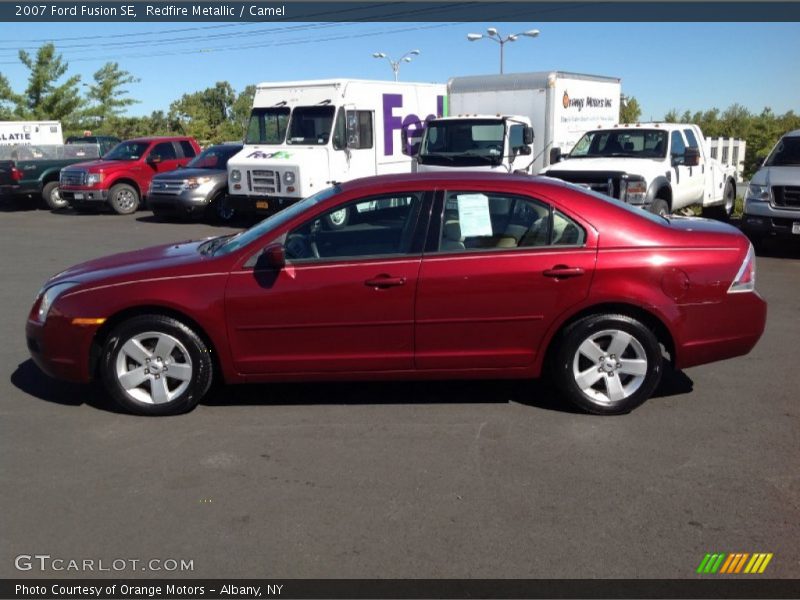 Redfire Metallic / Camel 2007 Ford Fusion SE