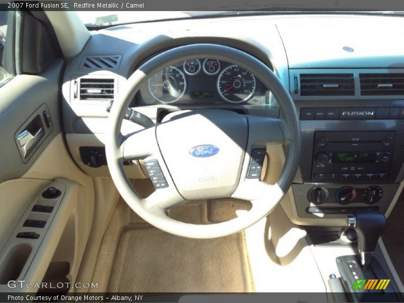 Redfire Metallic / Camel 2007 Ford Fusion SE