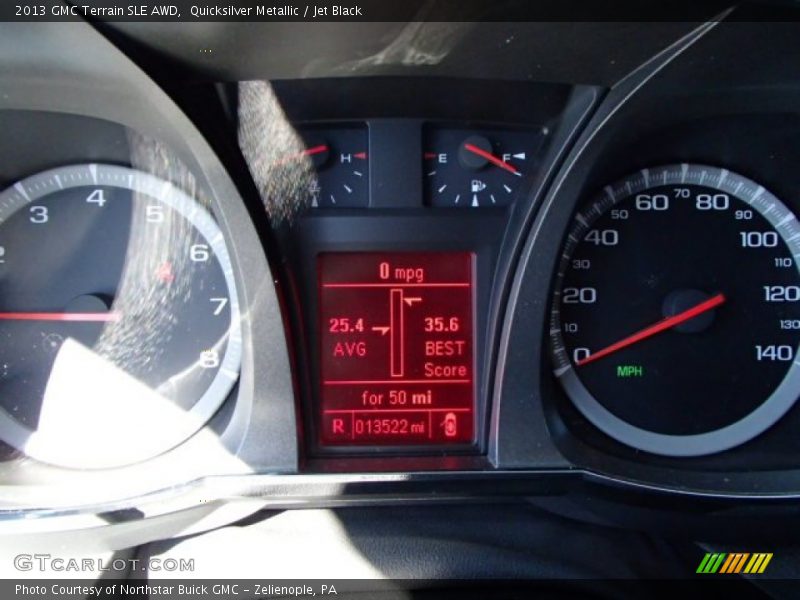 Quicksilver Metallic / Jet Black 2013 GMC Terrain SLE AWD