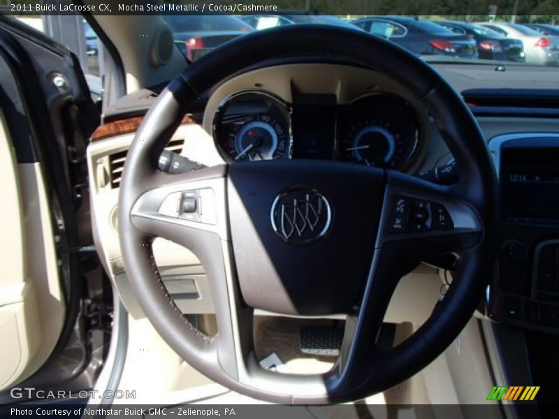 Mocha Steel Metallic / Cocoa/Cashmere 2011 Buick LaCrosse CX