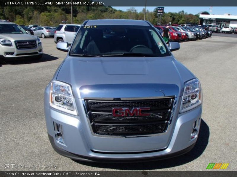 Silver Sky Metallic / Jet Black 2014 GMC Terrain SLE AWD