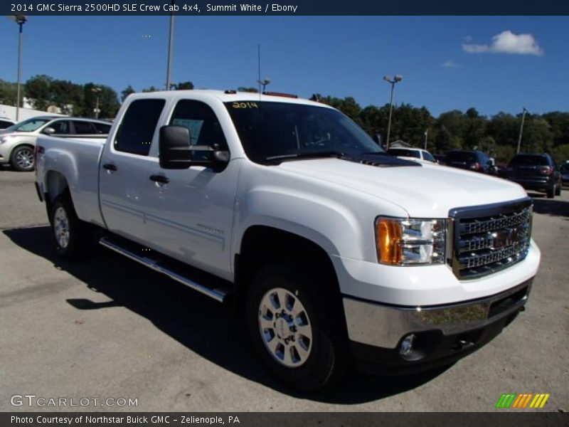 Summit White / Ebony 2014 GMC Sierra 2500HD SLE Crew Cab 4x4
