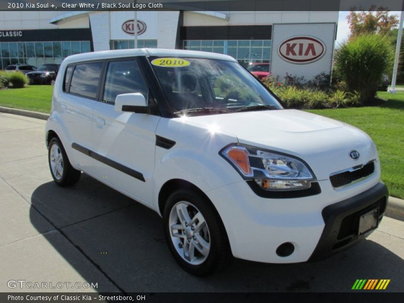 Clear White / Black Soul Logo Cloth 2010 Kia Soul +