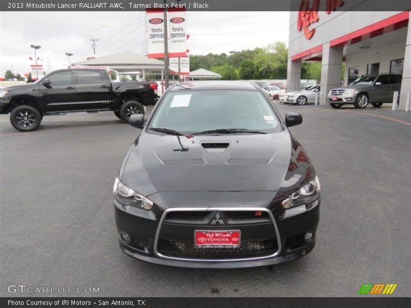 Tarmac Black Pearl / Black 2013 Mitsubishi Lancer RALLIART AWC