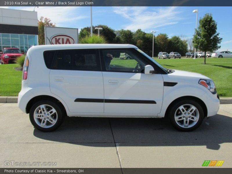 Clear White / Black Soul Logo Cloth 2010 Kia Soul +