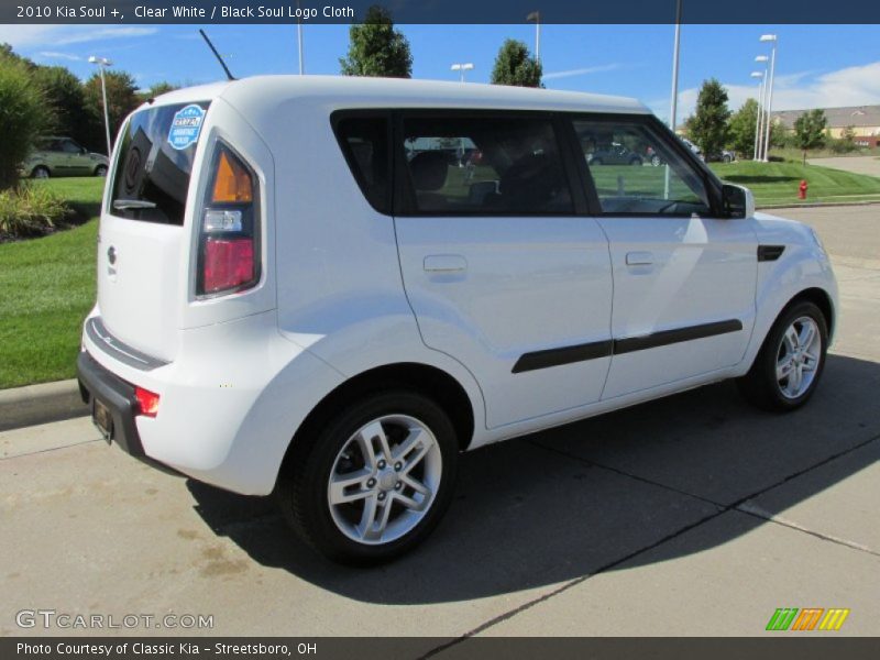 Clear White / Black Soul Logo Cloth 2010 Kia Soul +
