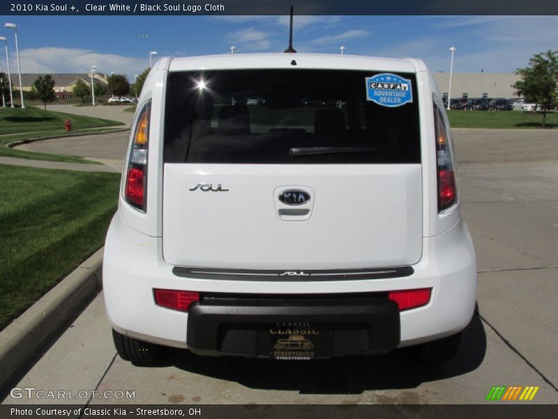 Clear White / Black Soul Logo Cloth 2010 Kia Soul +