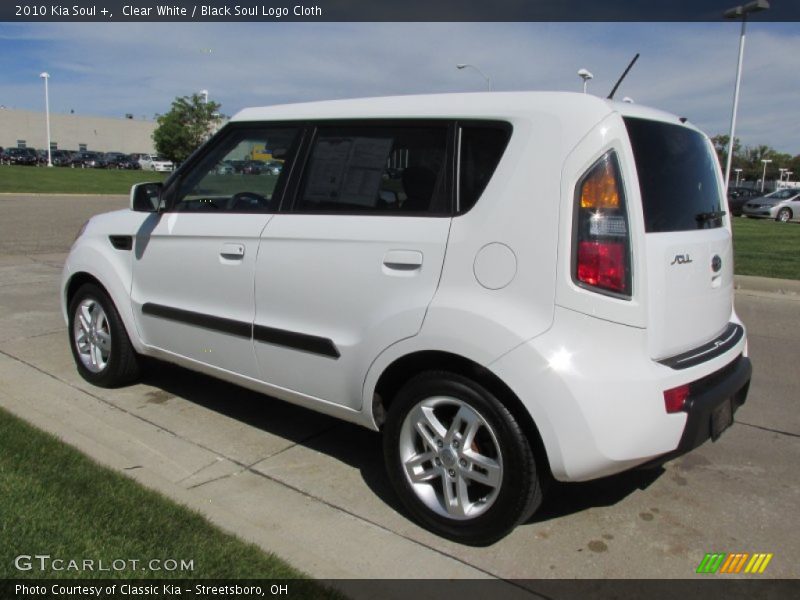 Clear White / Black Soul Logo Cloth 2010 Kia Soul +
