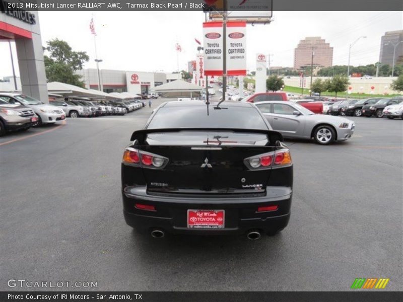 Tarmac Black Pearl / Black 2013 Mitsubishi Lancer RALLIART AWC