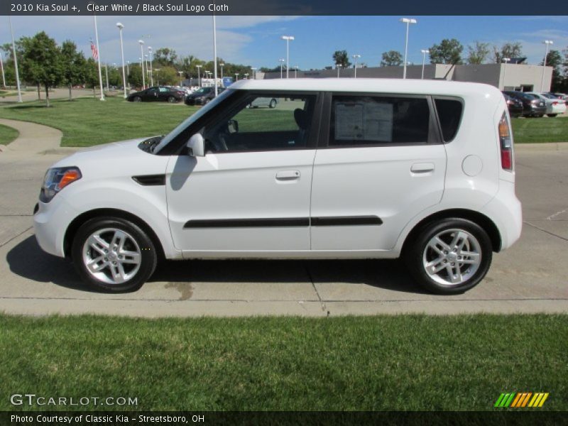 Clear White / Black Soul Logo Cloth 2010 Kia Soul +