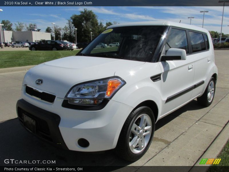 Clear White / Black Soul Logo Cloth 2010 Kia Soul +