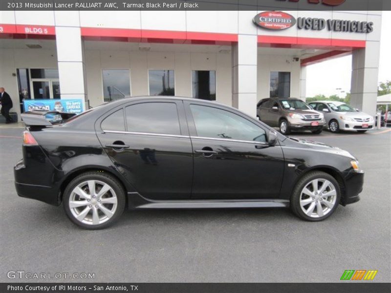 Tarmac Black Pearl / Black 2013 Mitsubishi Lancer RALLIART AWC