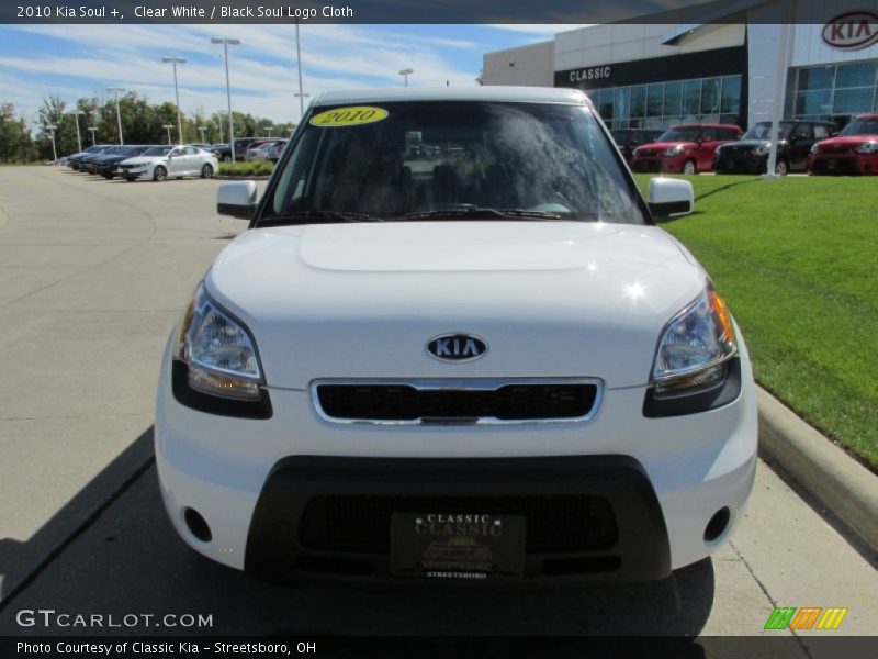 Clear White / Black Soul Logo Cloth 2010 Kia Soul +