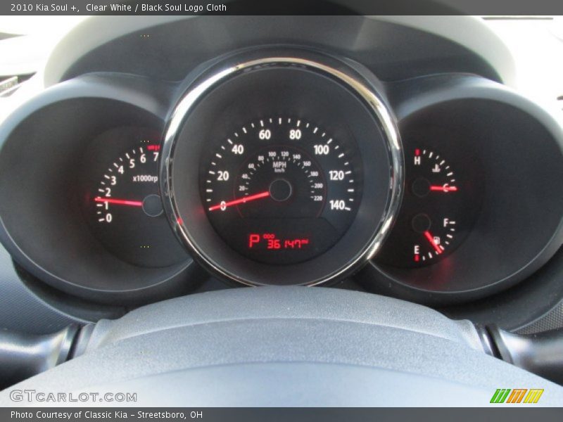 Clear White / Black Soul Logo Cloth 2010 Kia Soul +