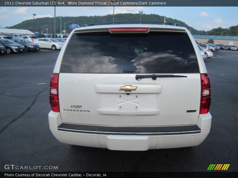 White Diamond Tricoat / Light Cashmere/Dark Cashmere 2011 Chevrolet Suburban LTZ 4x4