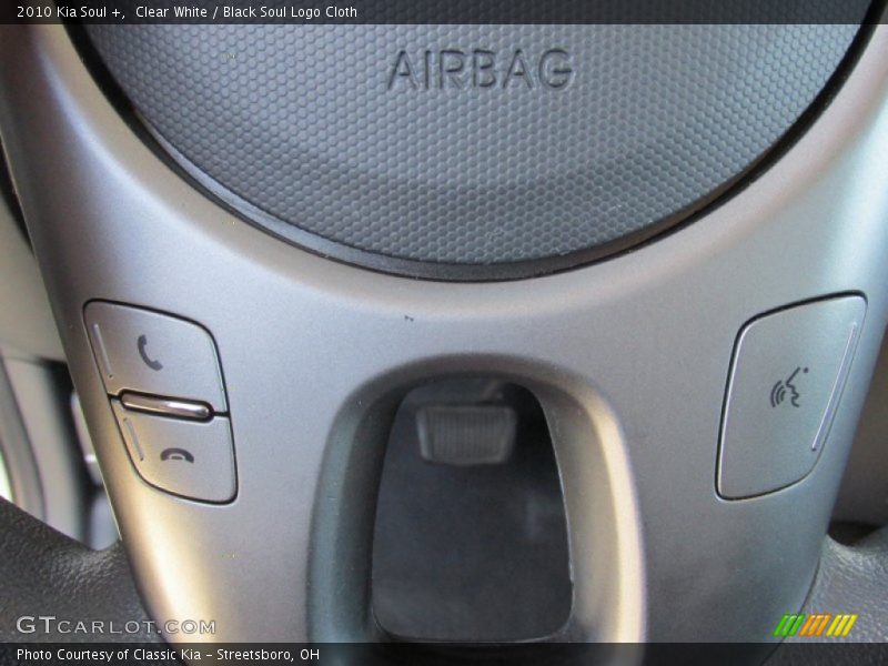Clear White / Black Soul Logo Cloth 2010 Kia Soul +