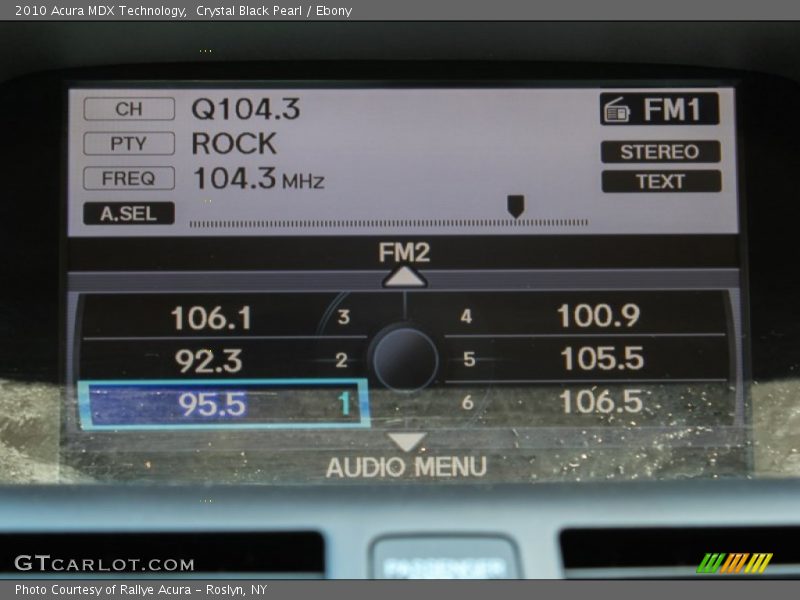 Crystal Black Pearl / Ebony 2010 Acura MDX Technology