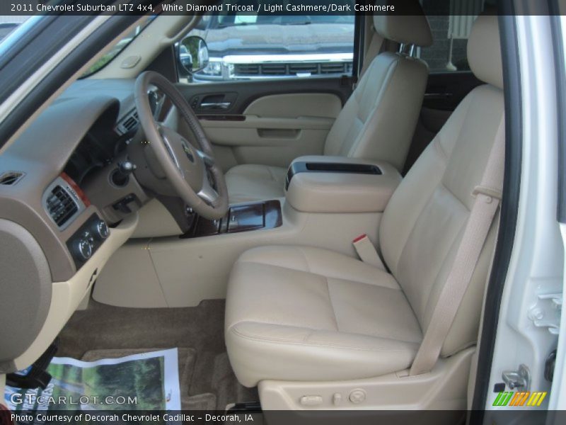 White Diamond Tricoat / Light Cashmere/Dark Cashmere 2011 Chevrolet Suburban LTZ 4x4