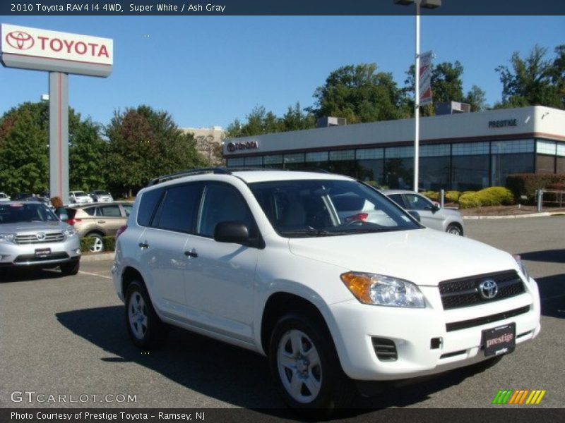 Super White / Ash Gray 2010 Toyota RAV4 I4 4WD