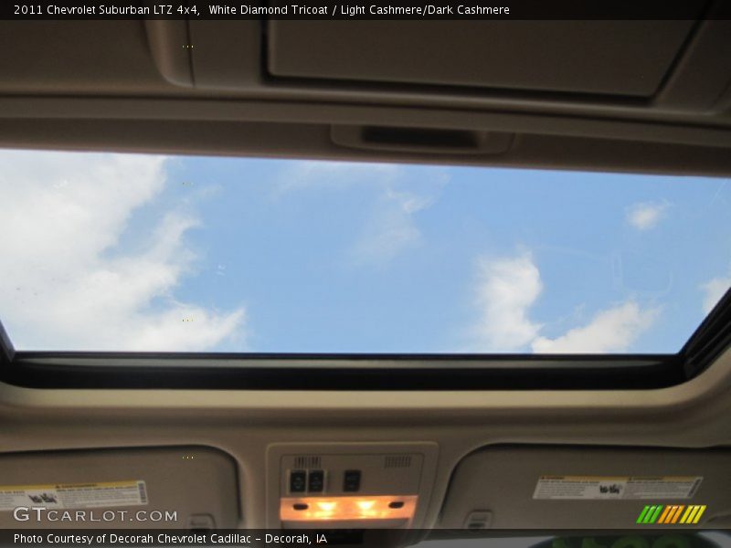 White Diamond Tricoat / Light Cashmere/Dark Cashmere 2011 Chevrolet Suburban LTZ 4x4