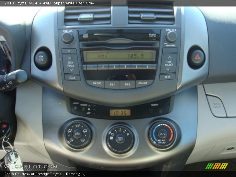 Super White / Ash Gray 2010 Toyota RAV4 I4 4WD