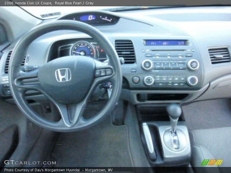 Royal Blue Pearl / Gray 2008 Honda Civic LX Coupe