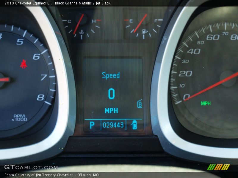 Black Granite Metallic / Jet Black 2010 Chevrolet Equinox LT