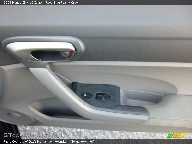 Royal Blue Pearl / Gray 2008 Honda Civic LX Coupe