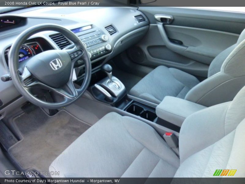 Royal Blue Pearl / Gray 2008 Honda Civic LX Coupe