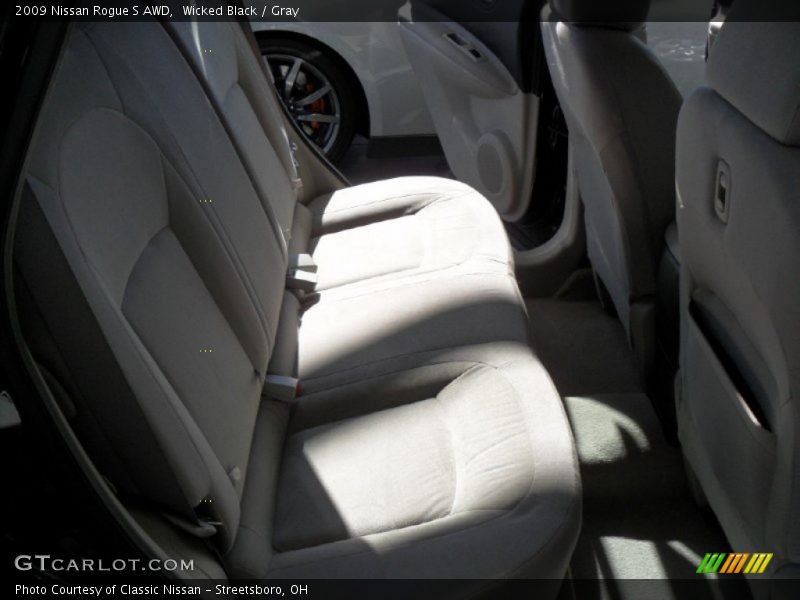Wicked Black / Gray 2009 Nissan Rogue S AWD