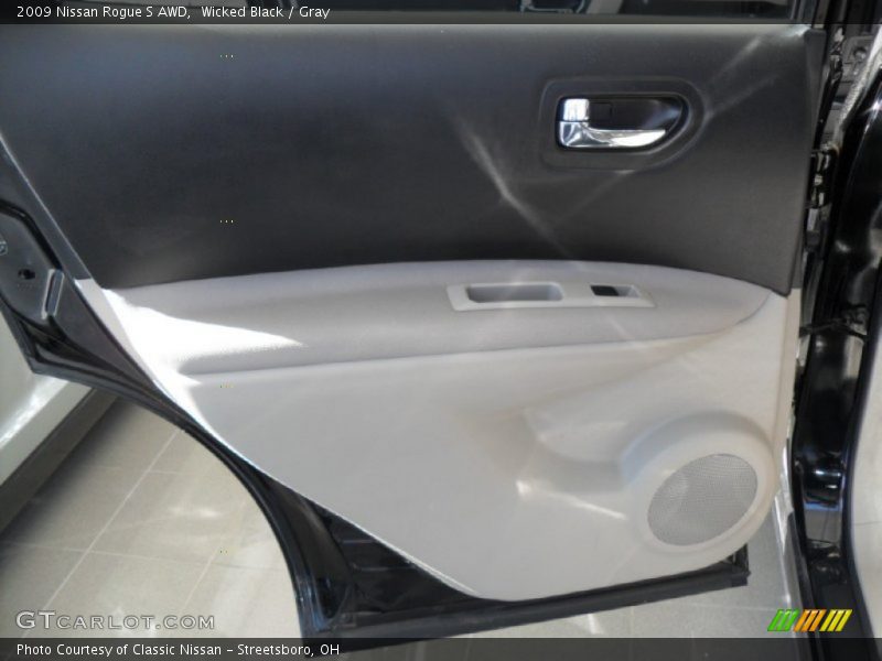 Wicked Black / Gray 2009 Nissan Rogue S AWD