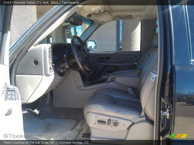 Black / Tan/Neutral 2004 Chevrolet Tahoe Z71 4x4