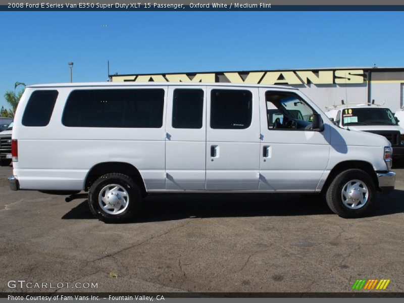 Oxford White / Medium Flint 2008 Ford E Series Van E350 Super Duty XLT 15 Passenger