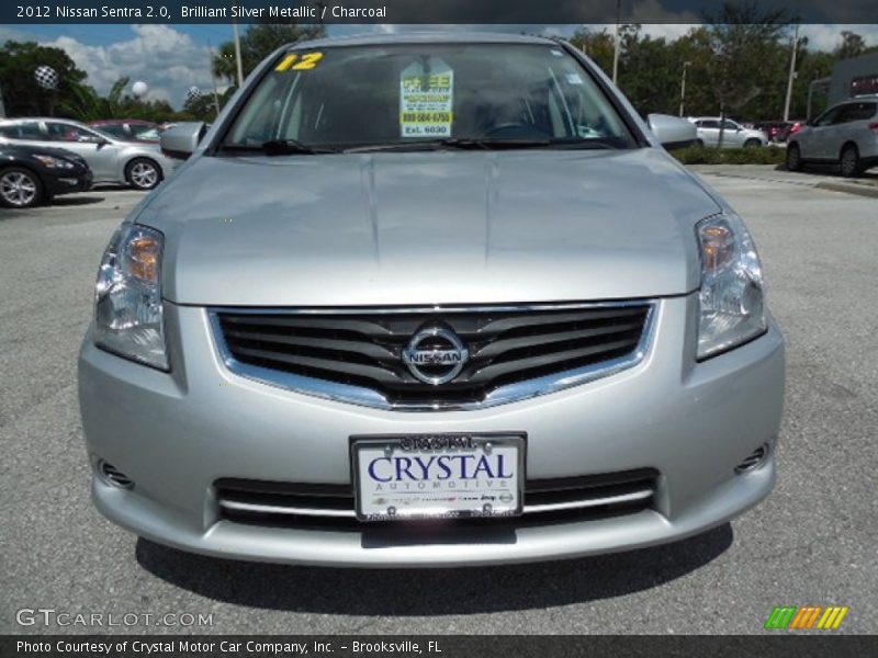 Brilliant Silver Metallic / Charcoal 2012 Nissan Sentra 2.0