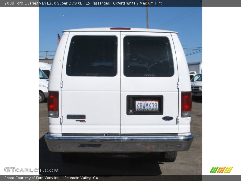 Oxford White / Medium Flint 2008 Ford E Series Van E350 Super Duty XLT 15 Passenger