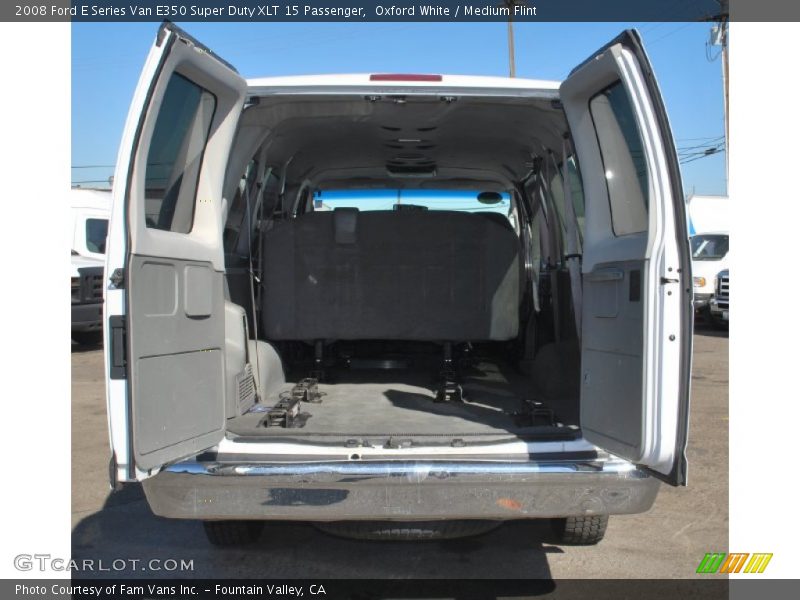 Oxford White / Medium Flint 2008 Ford E Series Van E350 Super Duty XLT 15 Passenger