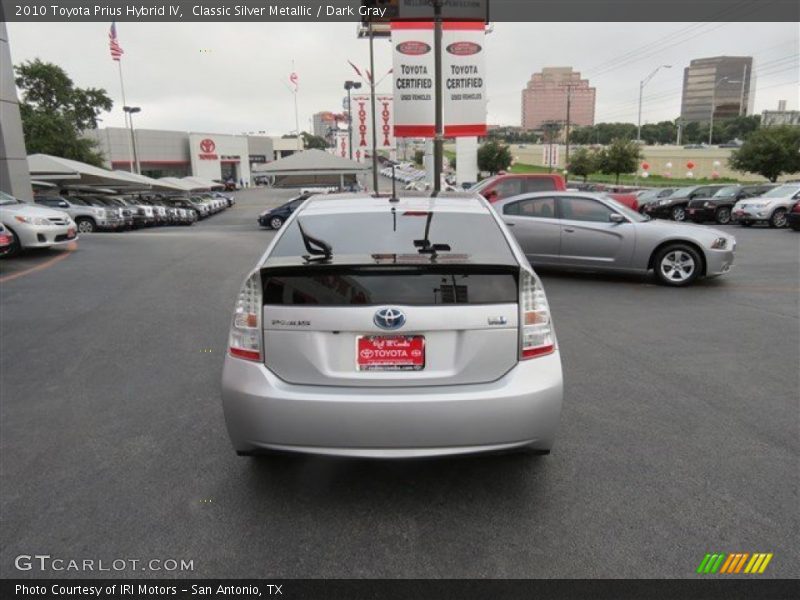 Classic Silver Metallic / Dark Gray 2010 Toyota Prius Hybrid IV