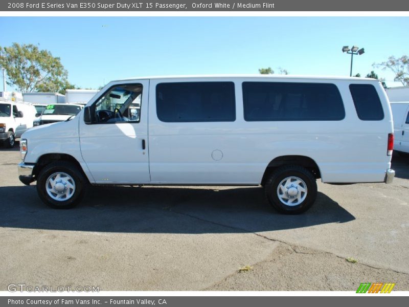 Oxford White / Medium Flint 2008 Ford E Series Van E350 Super Duty XLT 15 Passenger