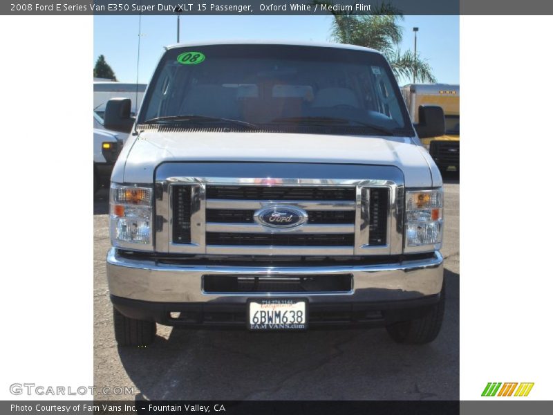 Oxford White / Medium Flint 2008 Ford E Series Van E350 Super Duty XLT 15 Passenger