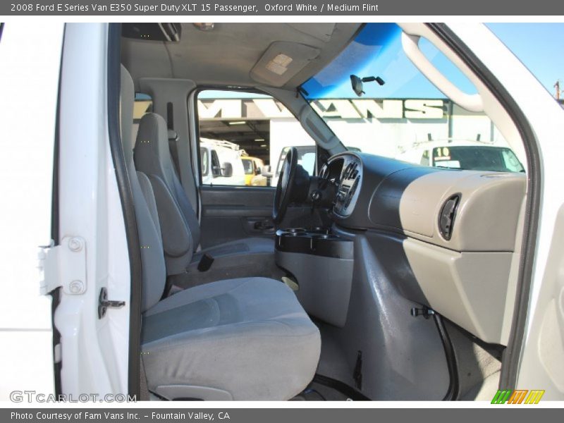 Oxford White / Medium Flint 2008 Ford E Series Van E350 Super Duty XLT 15 Passenger