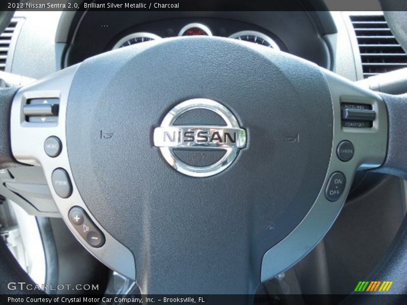 Brilliant Silver Metallic / Charcoal 2012 Nissan Sentra 2.0